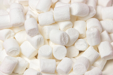 Mini marshmallows as a background for your image. dessert ingredient