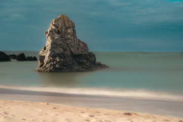 The huge rock in ocean