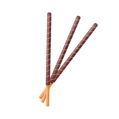 Chocolate sticks. Dipped stick. Dipped stick pattern vector. chocolate dipped cookie sticks.