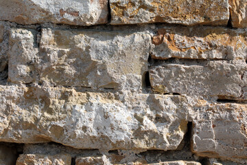 Bricked stone wall as a background 