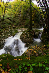 waterfall of widow bridge in Morcone molise italy