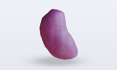 3d Vegetable Sweet Potato rendering front view