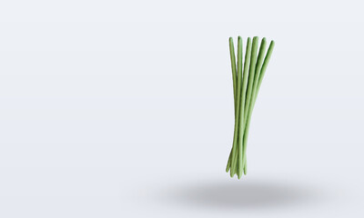 3d Vegetable drumstick rendering top view