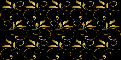 Luxury black gold background