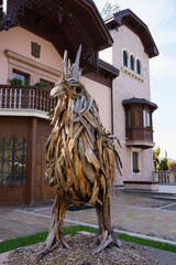 Wooden rooster at Gallio, Asiago