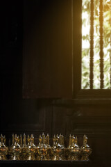 Pour Water for make merit meditation 