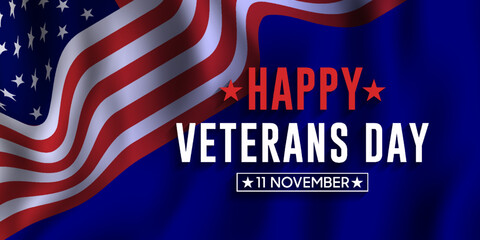 happy veterans day vector background