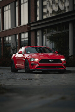 Wroclaw, Poland - September 3, 2022: The Most Recent Ford Mustang GT Up To  Date