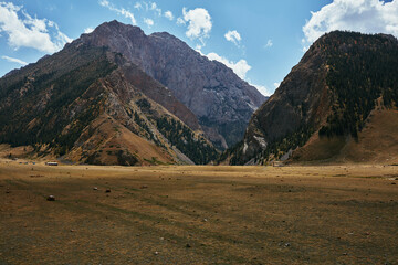 Tien Shan mountains in Kyrgyzstan