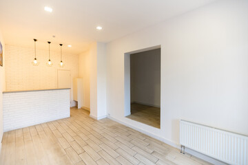 Reception desk in a corridor in a small office