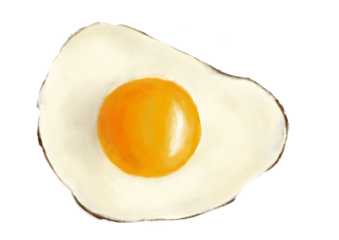 目玉焼きのイラスト