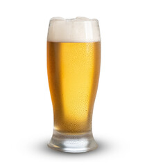 a glass with beer, 