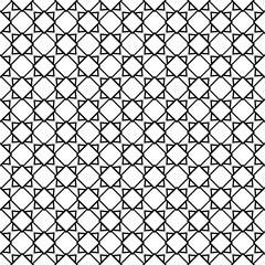 Black and white seamless pattern texture. Greyscale ornamental graphic design. Mosaic ornaments. Pattern template. Vector illustration. EPS10.