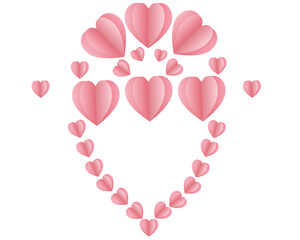 valentines day invitation card paper heart background