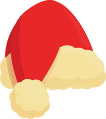 Xmas santa hat icon cartoon vector. Party holiday. Costume claus