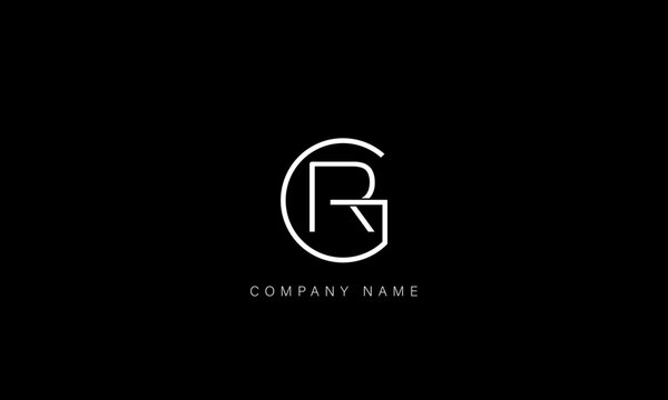 GR,  RG Abstract Letters Logo Monogram