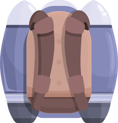 New jetpack icon cartoon vector. Rocket jet. Boost space