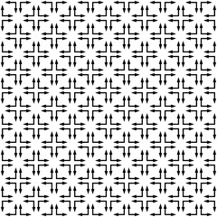 Black and white seamless pattern texture. Greyscale ornamental graphic design. Mosaic ornaments. Pattern template. Vector illustration. EPS10.