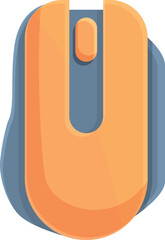 Orange sport mice icon cartoon vector. Game pc. Cyber digital