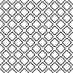 Fototapeta premium Black and white seamless pattern texture. Greyscale ornamental graphic design. Mosaic ornaments. Pattern template. Vector illustration. EPS10.