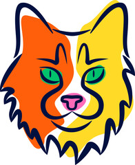 Vector illustration of a cat
