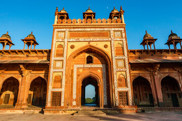 Fototapeta na wymiar Jama Masjid Mosque in Fatehpur Sikri, Agra, Uttar Pradesh, India, Asia