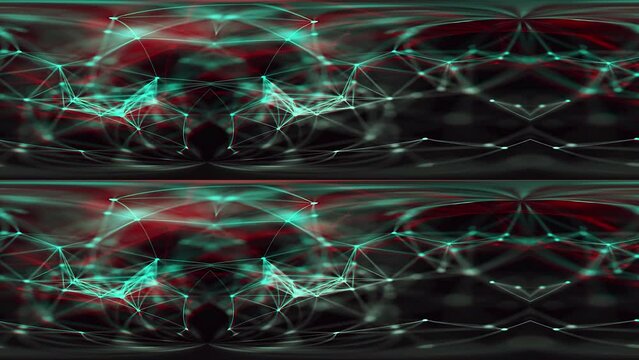 Connected communication networks in motion, vertical stereo pair