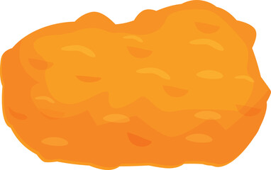 Hen nugget icon cartoon vector. Fast food. Hot restaurant