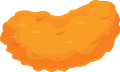 Cute nugget icon cartoon vector. Fast food. Hot meat