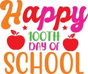 100 Day of school svg design cut file