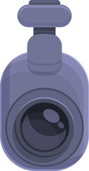 Obraz premium Dash cam icon cartoon vector. Video recorder. Digital device
