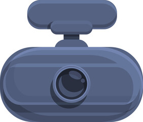 System dashcam icon cartoon vector. Video recorder. Dash cam