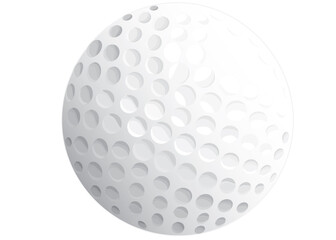 golf ball on white