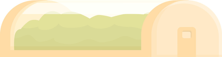 Obraz premium Space base icon cartoon vector. Future planet. Galaxy station