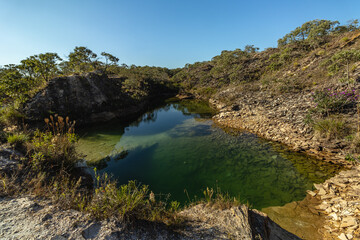 lake in the city of Sao Tome das Letras, State of Minas Gerais, Brazil