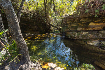 lake in the city of Sao Tome das Letras, State of Minas Gerais, Brazil