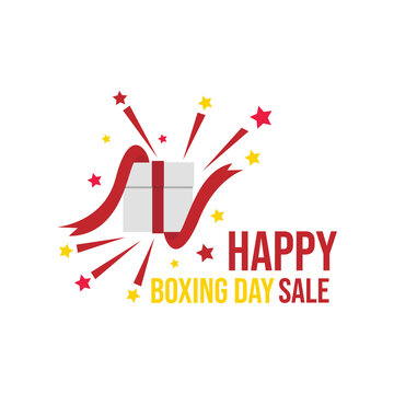 Boxing day graphic design vector image