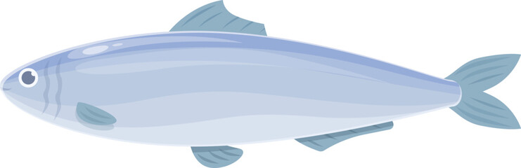 Naklejka na ściany i meble Iwashi sardine icon cartoon vector. Fish food. Ocean dry