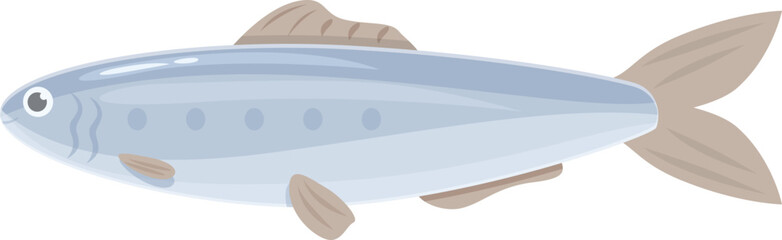 Pilchard sardine icon cartoon vector. Ocean seafood. Sea animal