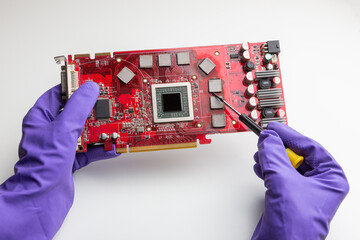 replacing the therominterface on the video card
