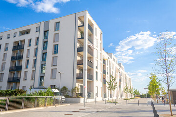 modern Passive house development area in Germany