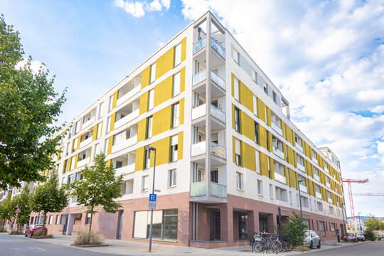 modern Passive house development area in Germany