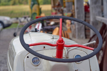 Tractors steering wheel 
