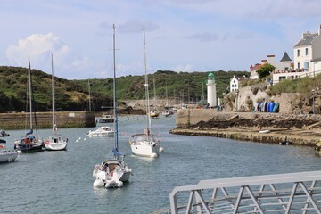 Obraz premium boats in the harbour in Belle Ile