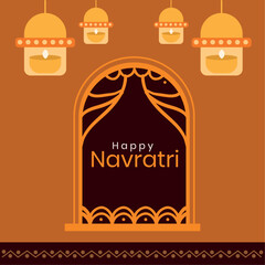 Happy Navratri festival celebration