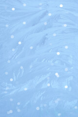 Ice blue ornament New Year and Christmas background