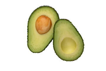 Avocado isolated on white background.