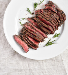 Grilled beef steak