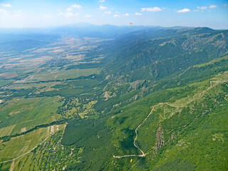 Fototapeta premium Mountains above Sopot in Bulgaria 