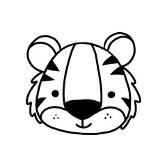 Cute Chinese tiger illustration
